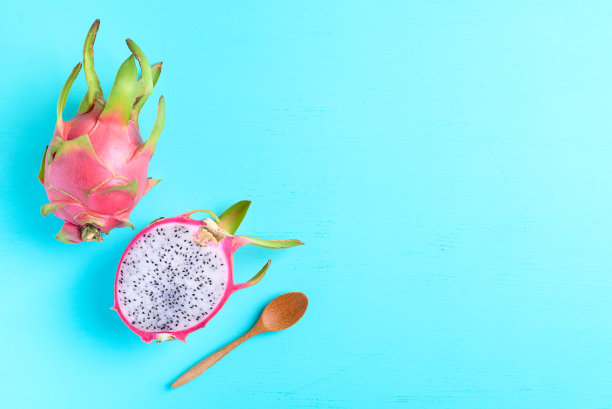 火龙果或火龙果的颜色背景图片下载