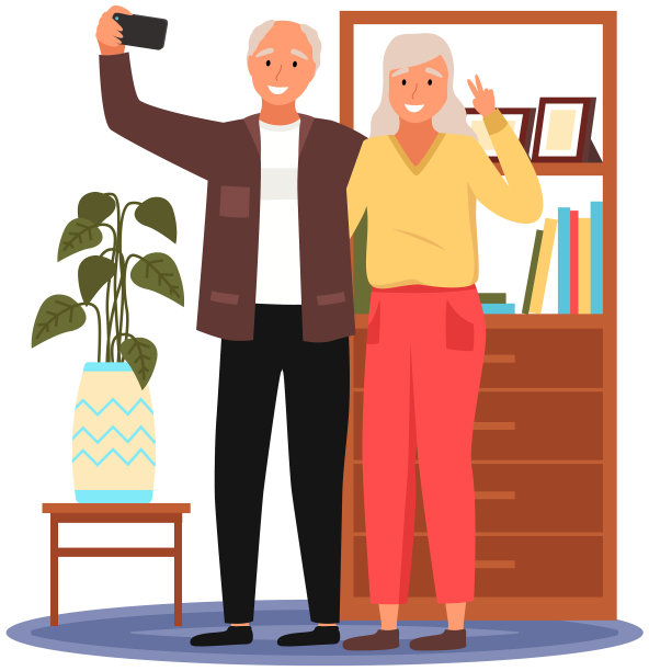 老年人和老年人一起玩电子游戏图片下载