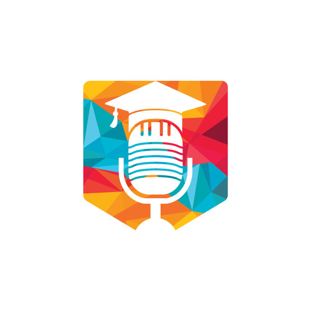 教育播客标志设计理念图片下载