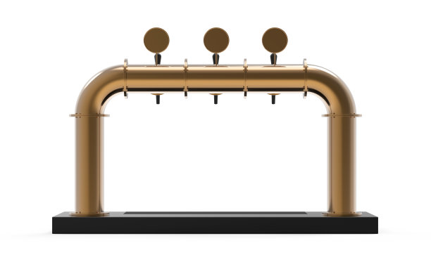 啤酒塔泵酒吧3d渲染金鹤正面图片下载