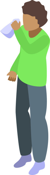 过敏的人图标等距风格图片下载