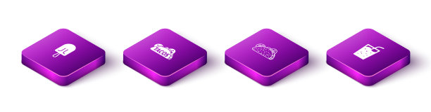 设置等距冰淇淋玉米卷与玉米粉圆饼和图片下载