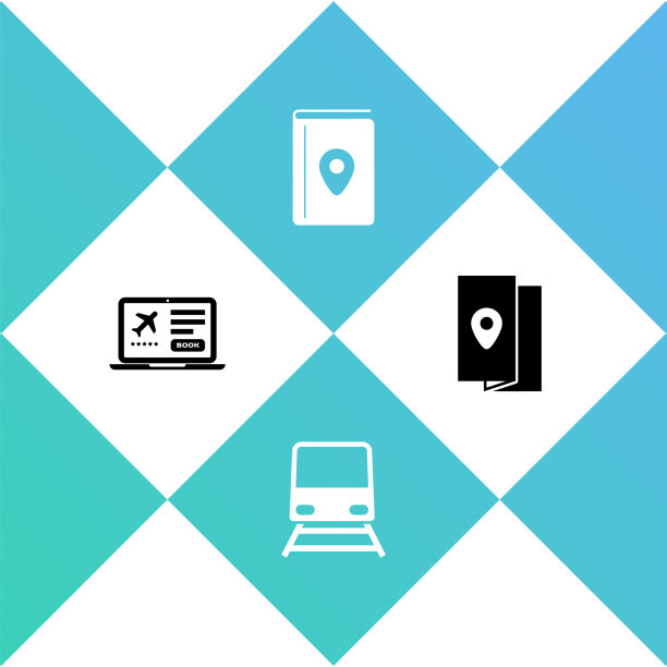 Set笔记本电脑与车票火车封面书旅行图片下载