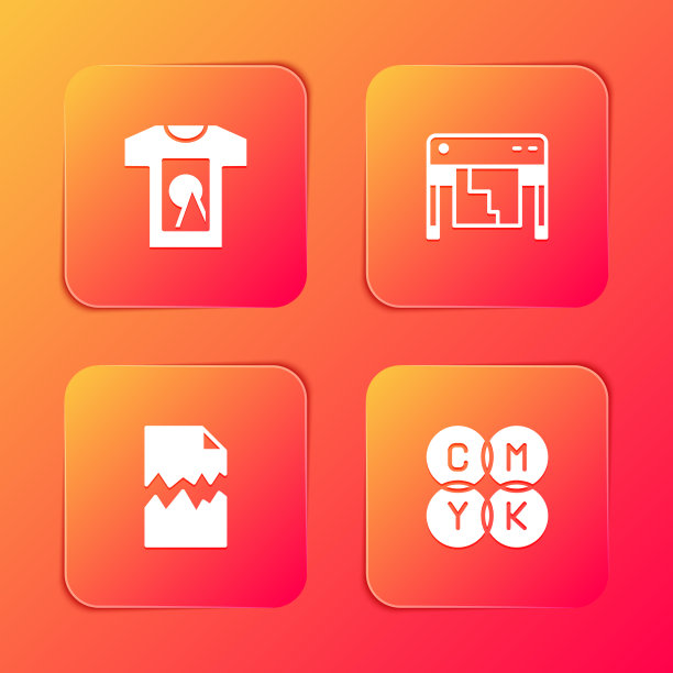 设置t恤绘图仪撕裂文件和cmyk颜色图片下载