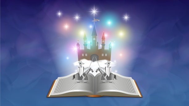 3d一本打开的书在明亮的光线下幻想图片下载