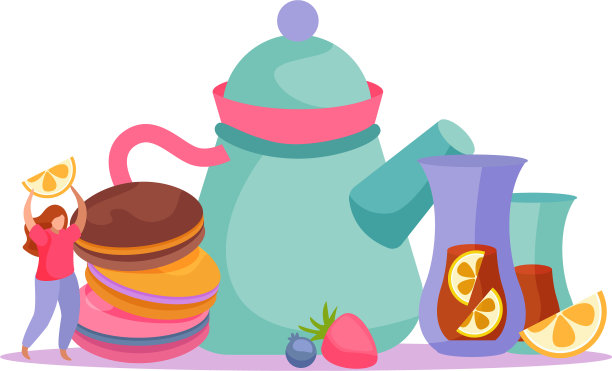 茶平面构成图片下载