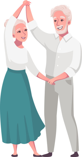 跳舞的老人图片下载