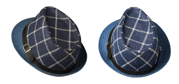 沙滩帽孤立的白色背景图片下载