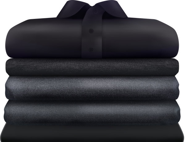 黑色衣服堆叠构图图片下载