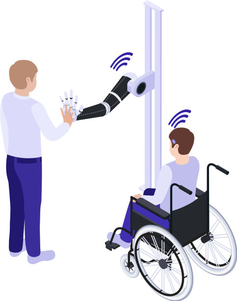 大脑芯片等距图片下载