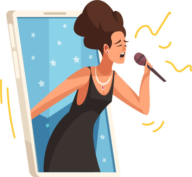 在线音乐内容图标图片下载