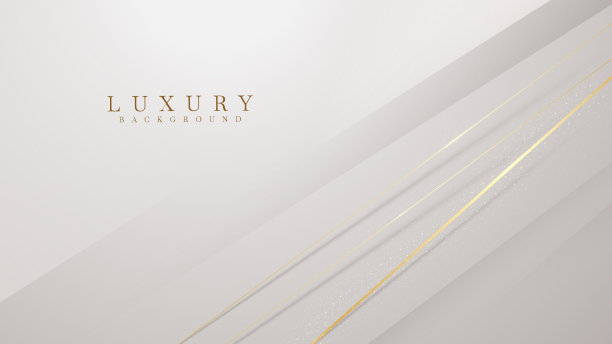 对角线金色闪耀的灰色豪华背景，封面设计现代概念，矢量插图。图片下载