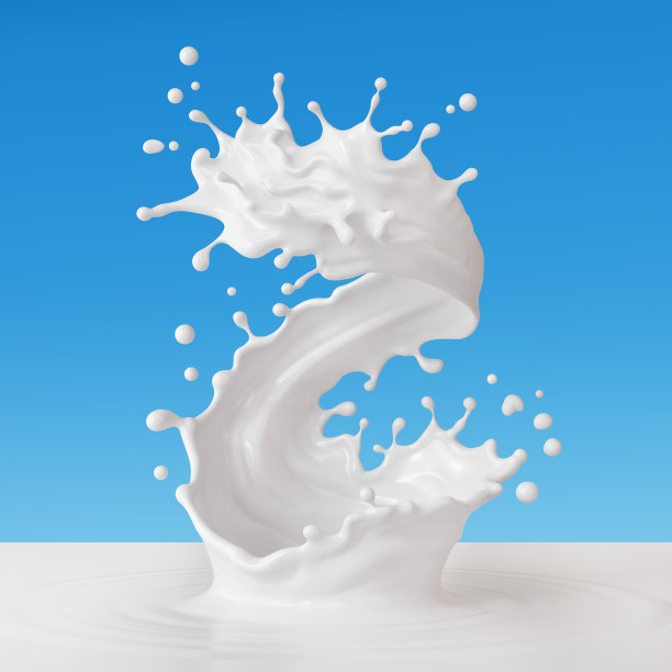 白色牛奶，飞溅和Twist图片下载