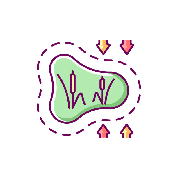 正在消失的湿地RGB颜色图标图片下载