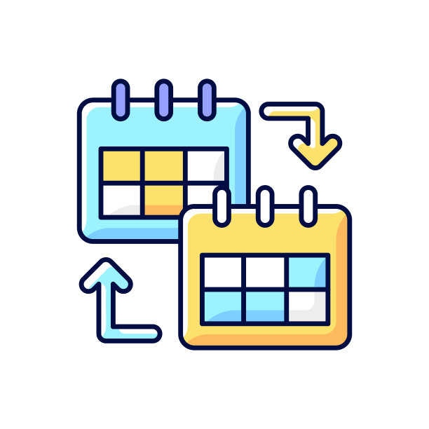 日历共享RGB颜色图标图片下载