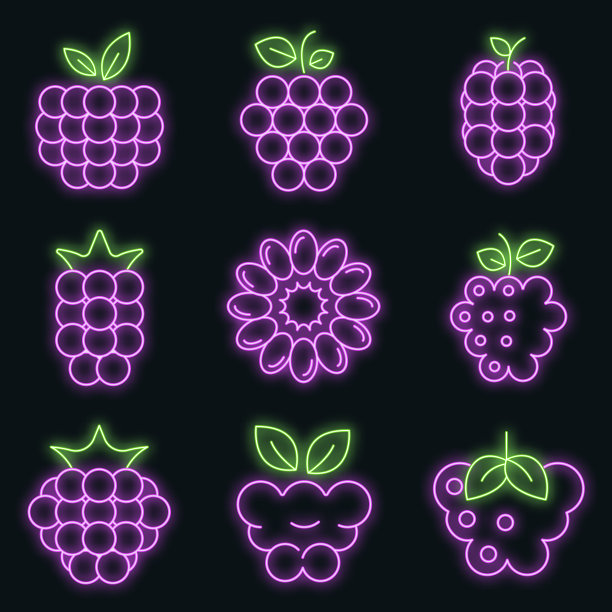 树莓图标设置霓虹灯图片下载