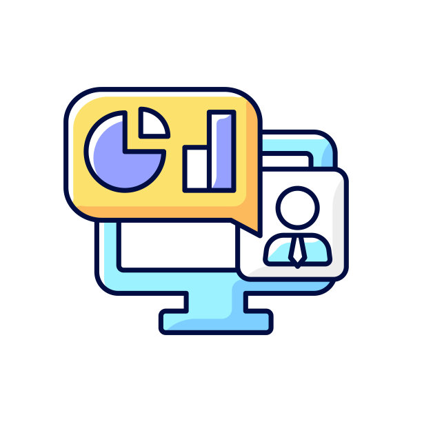 在线业务展示RGB彩色图标图片下载