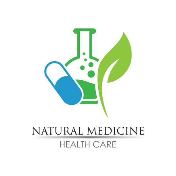 天然药物标志形象设计图片下载