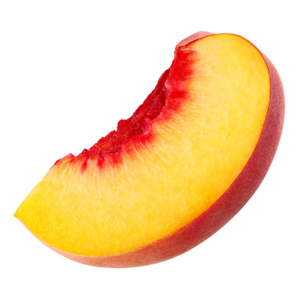 桃孤立在白色的背景上没有阴影图片下载