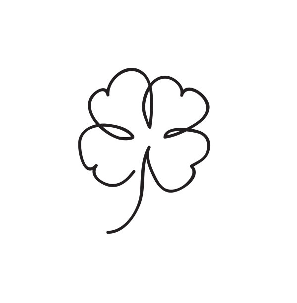 圣帕特里克三叶草叶连续行图片下载