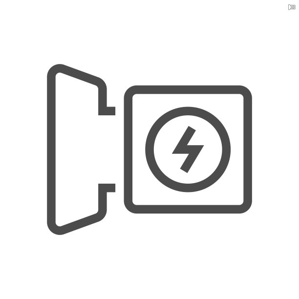 充电连接器矢量图标设计。48x48像素完美和可编辑的描边。图片下载