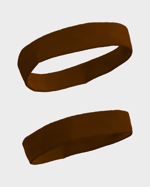 空白头带模拟在前面和侧面的观点图片下载