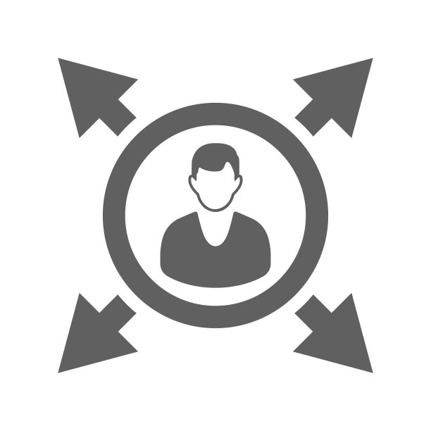 商业：方向图标灰色矢量图形图片下载