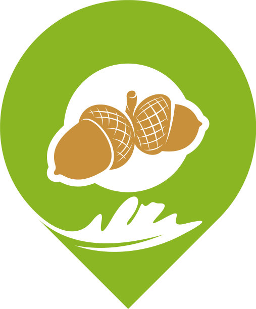 点橡树叶标志设计创意橡树图片下载