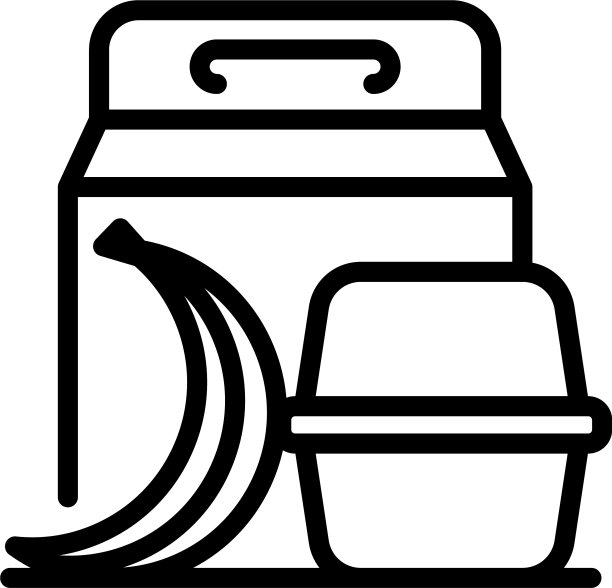 水果零食图标轮廓风格图片下载