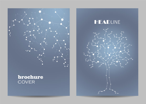 a4纸小册子封面的现代模板图片下载