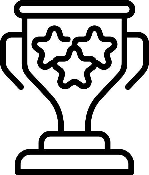 毕业奖图标轮廓风格图片下载