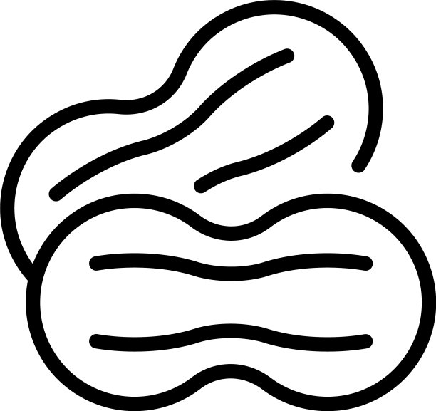 蛋白质花生图标轮廓样式图片下载