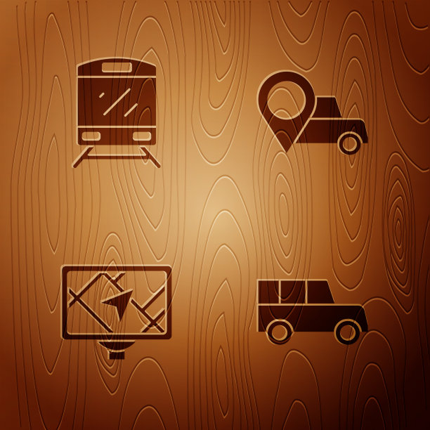 设置汽车列车GPS设备与地图和位置图片下载