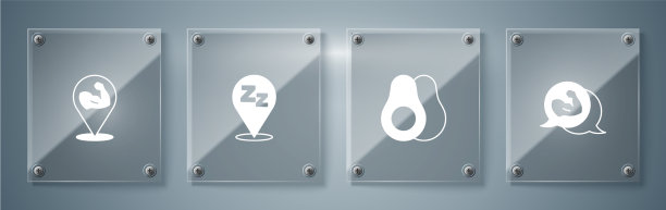 设置健美肌肉鳄梨水果困倦和图片下载