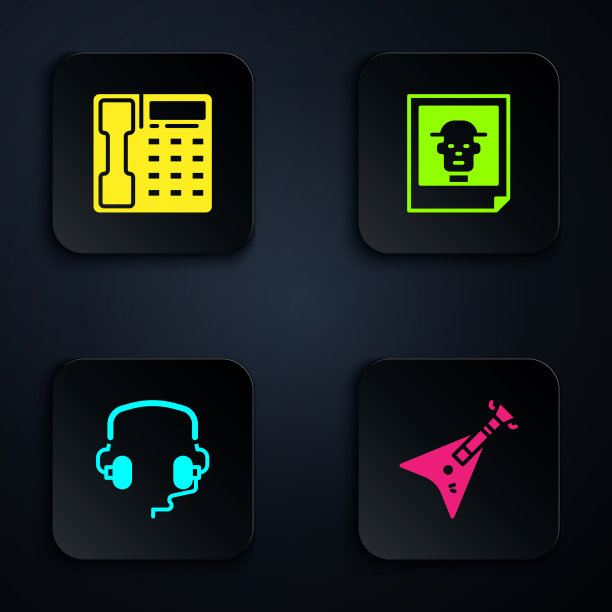 设置电低音吉他电话听筒图片下载