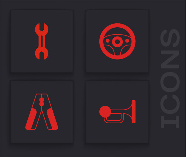 在汽车扳手上设置信号喇叭图片下载