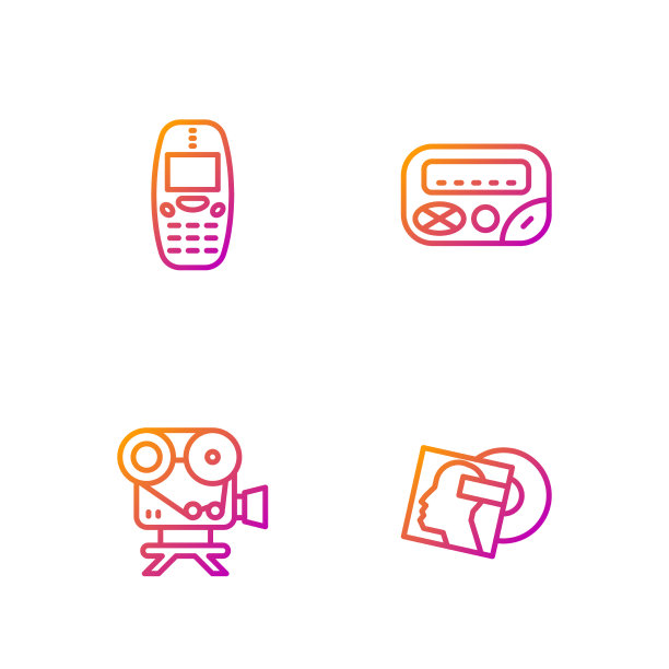 Set line vinyl disk复古电影相机旧图片下载