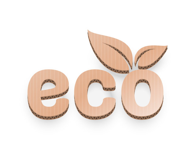 纸质的有机树叶的一棵树，图标在一个白色的背景。向量图片下载