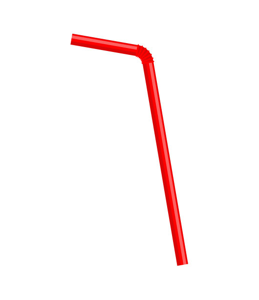 鸡尾酒管孤立。饮管矢量图图片下载