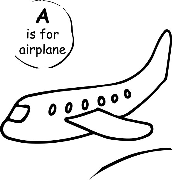 飞机手绘示意图图片下载