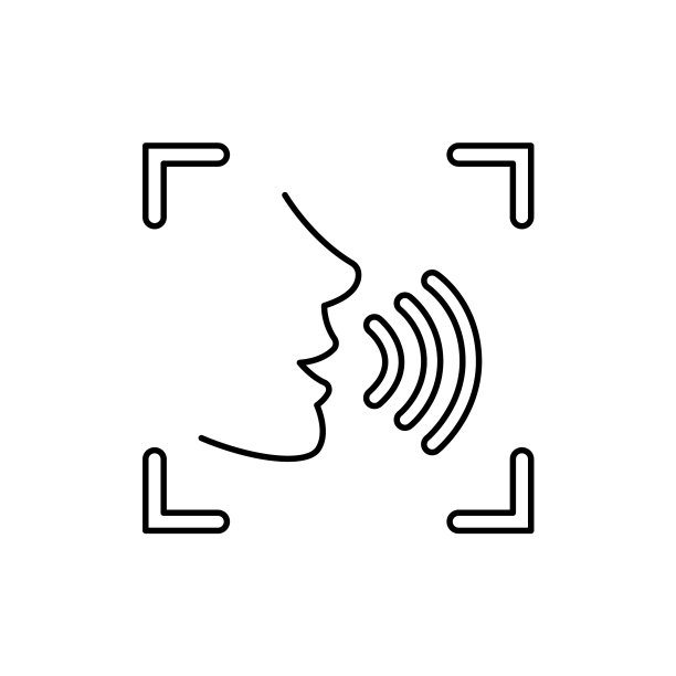 语音识别彩色线条图标图片下载