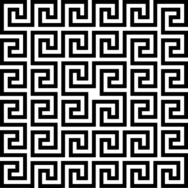 希腊图案的几何线条抽象图案图片下载