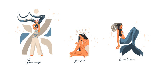 手绘股票抽象图形图片下载