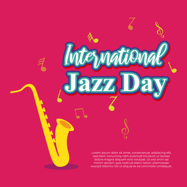 为了庆祝国际爵士乐日图片下载