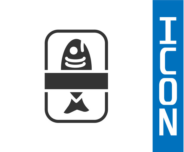 灰色鱼盘容器与玻璃纸图片下载