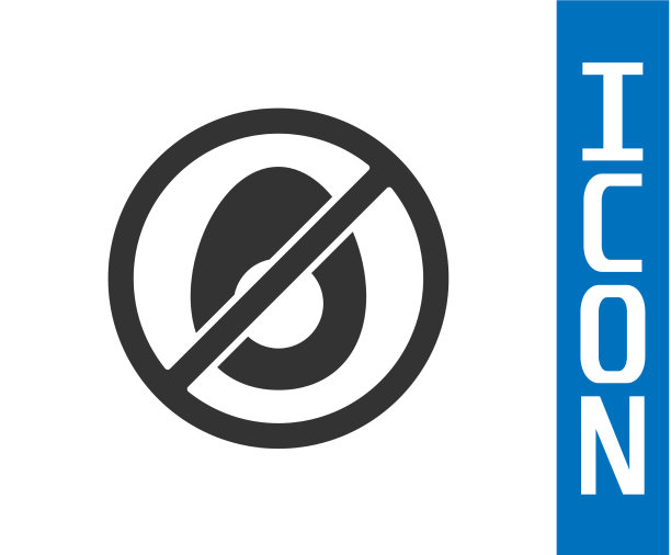 灰色无肉图标孤立灰色背景没有图片下载