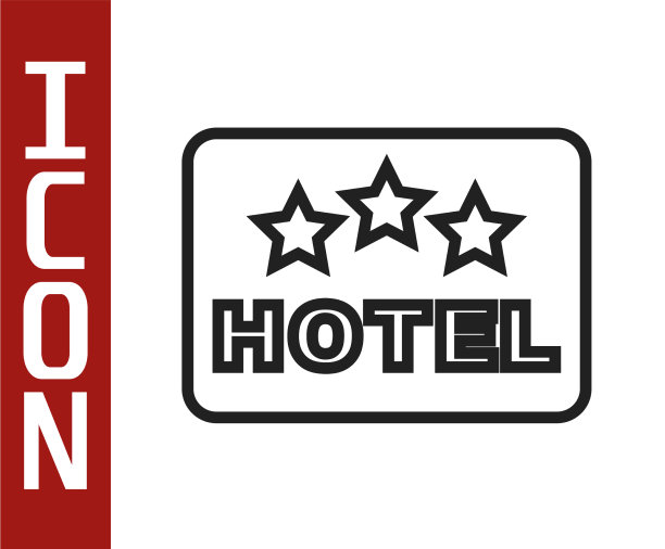 带文字的户外广告黑线招牌图片下载