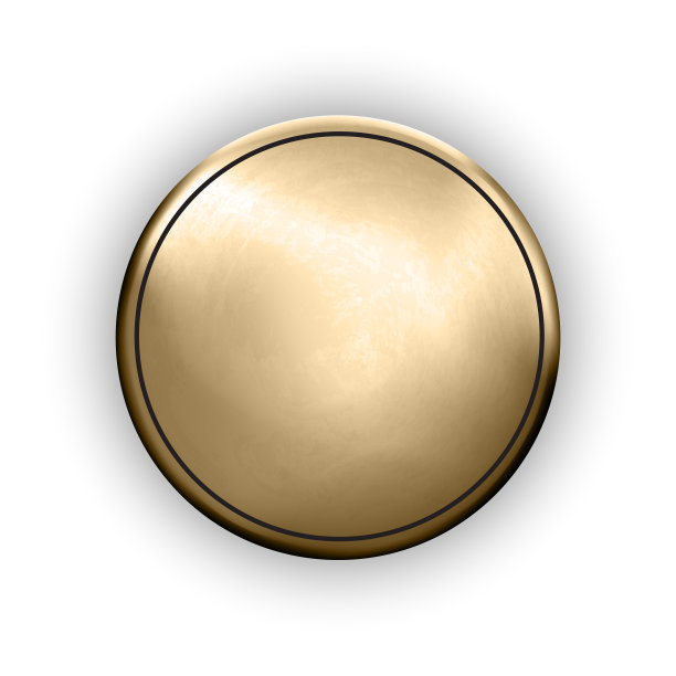 黄金粗糙空白按钮纹理奖杯模板图片下载