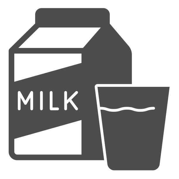 牛奶和玻璃的纸箱固体图标，英语早餐概念，牛奶和玻璃矢量标志上的白色背景，纸箱，玻璃字形风格的移动概念和网页设计。矢量图形。图片下载