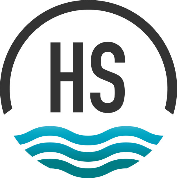 首字母hs创意圈沙滩和太阳图片下载